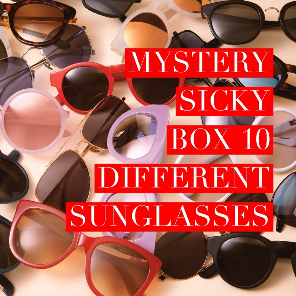 Sunglasses mystery box of 10 pairs